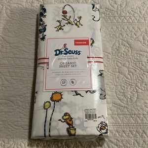 Pottery Barn Kids toddler sheet set. New in package. Dr. Seuss